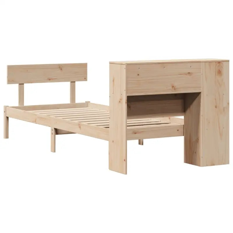 Boekenkastbed van massief grenenhout met ruime totale afmetingen - Bedden & bedframes