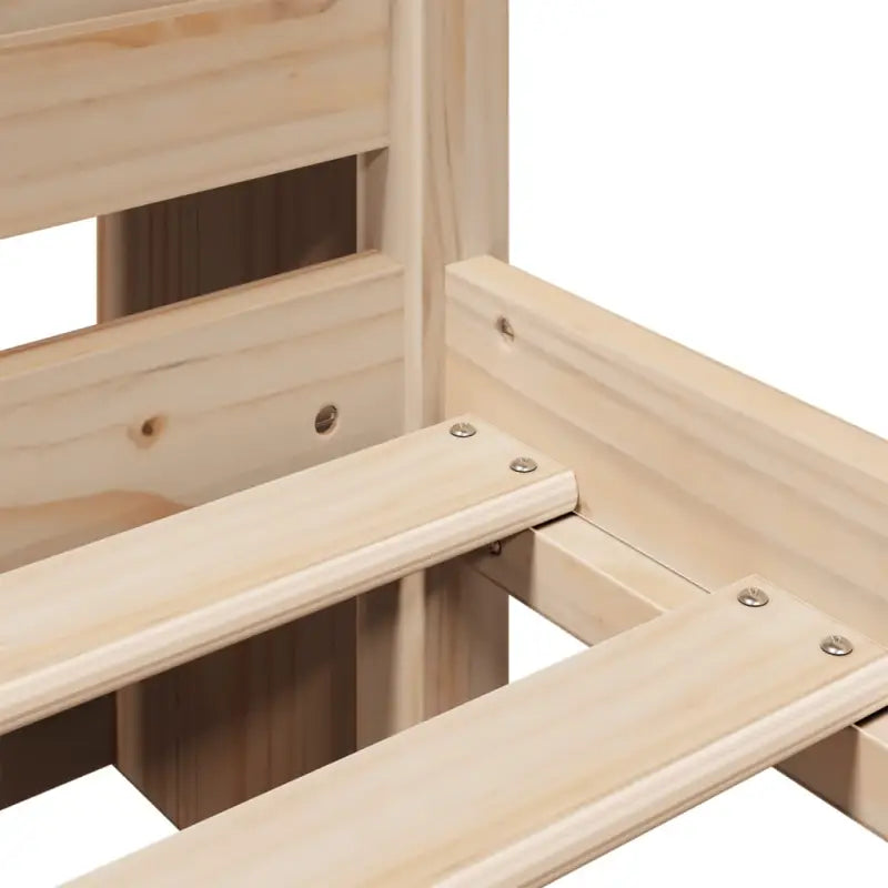 Boekenkastbed van massief grenenhout met ruime totale afmetingen - Bedden & bedframes