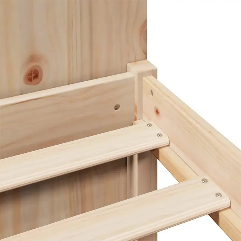 Boekenkastbed van massief grenenhout met ruime totale afmetingen - Bedden & bedframes