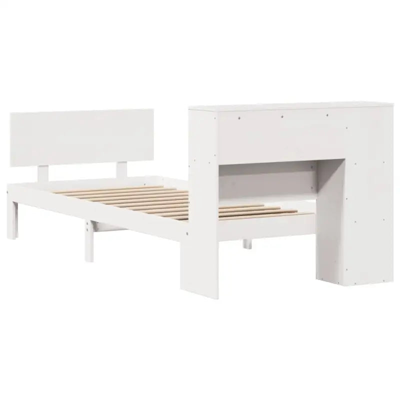 Boekenkastbed van massief grenenhout met ruime totale afmetingen - Bedden & bedframes