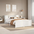 Boekenkastbed van massief grenenhout met ruime totale afmetingen - Wit / 150 x 200 cm - Bedden & bedframes