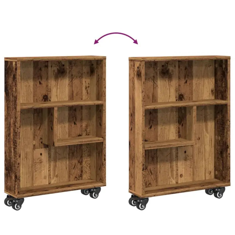 Boekenkasten met open kant van bewerkt hout voor interieur - Boekenkasten