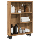 Boekenkasten met open kant van bewerkt hout voor interieur - artisian oak / 1 - Boekenkasten