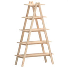 Boekenkasten van massief grenenhout voor opbergruimte in huis - Naturel / 1 - Boekenkasten