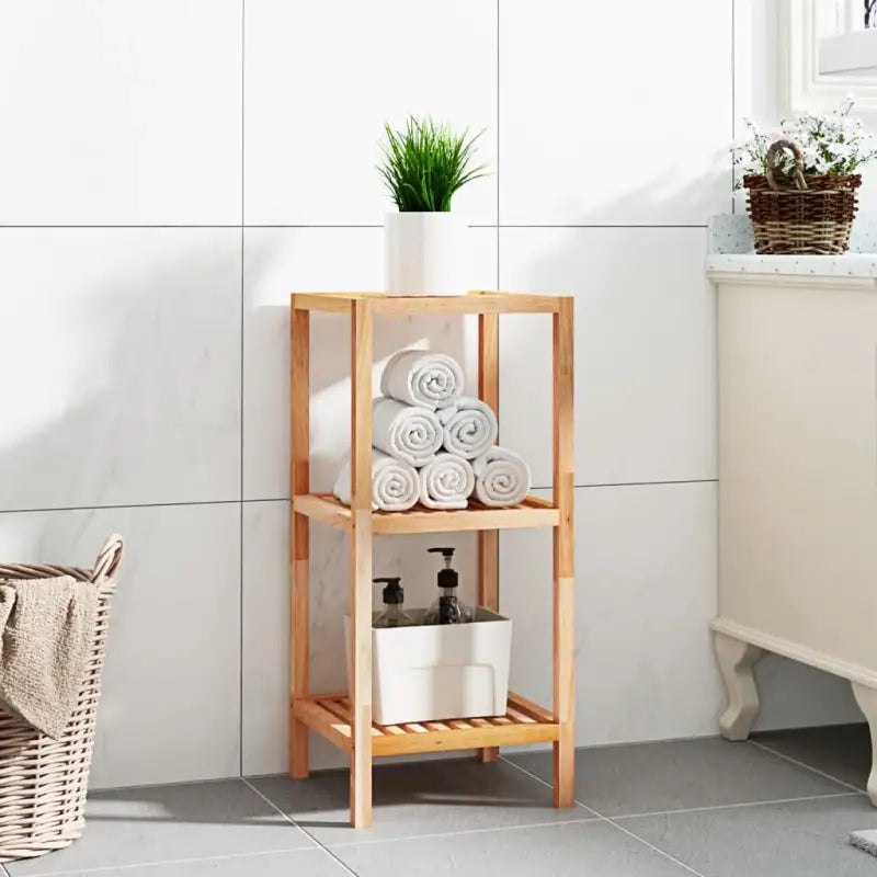 Boekenkasten van massief walnotenhout voor badkamer - 1 / 79 cm - Boekenkasten