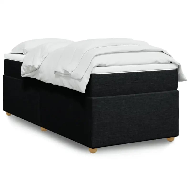 Boxspring met ademend vermogen en duurzaam zwart materiaal - Bedden & bedframes