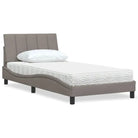 Boxspring nodig slaapcomfort met ademend vermogen en hanko montage vereist - Taupe / 100 x 200 cm - Bedden & bedframes