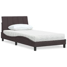 Boxspring nodig slaapcomfort met ademend vermogen en hanko montage vereist - Donkerbruin / 100 x 200 cm - Bedden &