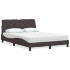 Boxspring nodig voor optimaal slaapcomfort met ademend vermogen - Donkerbruin / 140 x 200 cm - Bedden & bedframes