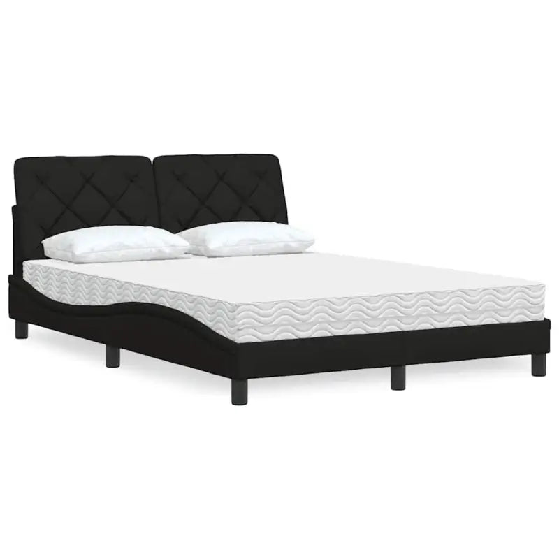 Boxspring nodig voor optimaal slaapcomfort met ademend vermogen - Zwart / 140 x 190 cm - Bedden & bedframes