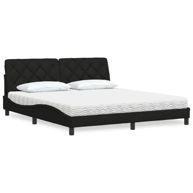 Boxspring nodig voor optimaal slaapcomfort met ademend vermogen - Zwart / 180 x 200 cm - Bedden & bedframes