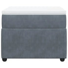 Boxspringbed in donkergrijs materiaal met zachte vulling voor rustgevende nachtrust - Bedden & bedframes