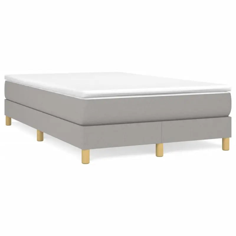 Boxspringbed in donkergrijs met multiplex lattenbodem en ademend materiaal - Bedden & bedframes