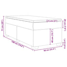 Boxspringbed met ademend vermogen en duurzaam zwart materiaal - Bedden & bedframes