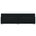 Boxspringbed met ademend vermogen en duurzaam zwart materiaal - Bedden & bedframes