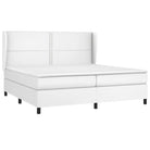 Boxspringbed met hoogwaardig kunstleer en comfortabele schuim afmetingen - Bedden & bedframes
