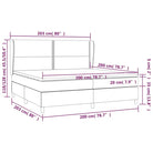Boxspringbed met hoogwaardig kunstleer en comfortabele schuim afmetingen - Bedden & bedframes