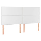 Boxspringbed met hoogwaardig kunstleer en wit materiaal voor rustslaap - Bedden & bedframes