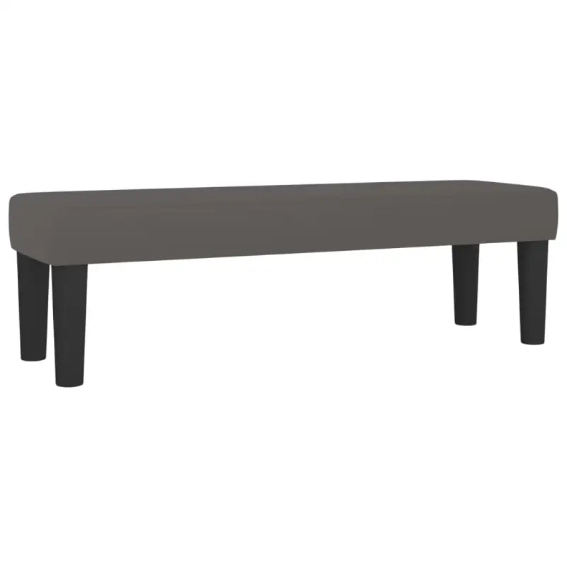 Boxspringbed met hoogwaardig kunstleer in grijs materiaal voor rustgevende nachten - Bedden & bedframes