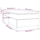 Boxspringbed met multiplex lattenbodem en crème kunstleer voor rust - Bedden & bedframes
