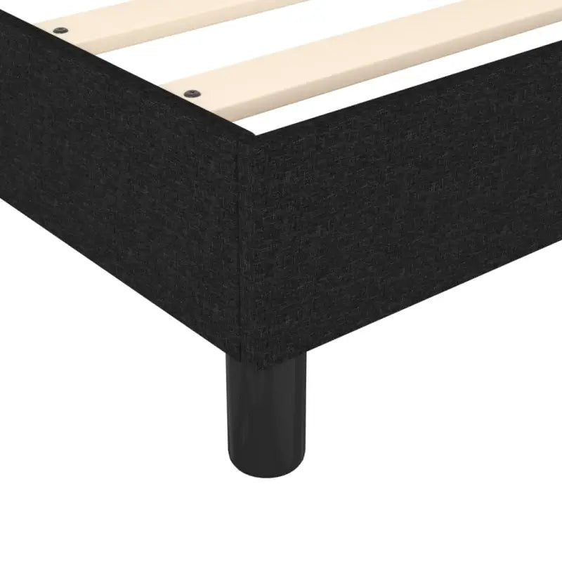Boxspringbed met multiplex lattenbodem en zwart materiaal voor comfortabele slaap - Bedden & bedframes