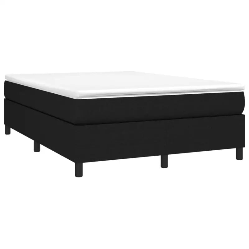 Boxspringbed met multiplex lattenbodem en zwart materiaal voor comfortabele slaap - Bedden & bedframes