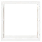 Brandhoutrek van massief grenenhout 100x25x100 voor nette opslag - Brandhoutrekken & -dragers