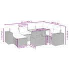 Bredeluik loungeset met beige materiaal en gepoedercoat staal - Tuinsets