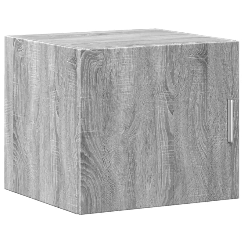 Bredere opbergoplossing met bewerkt hout in grijs sonoma eiken - Dressoirs & buffetkasten
