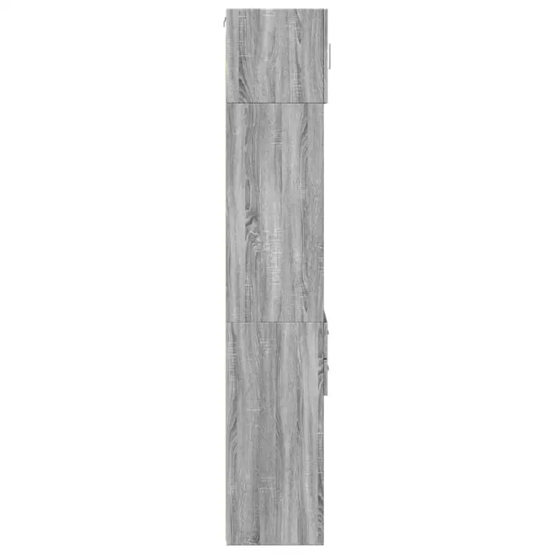 Bredere opbergoplossing met bewerkt hout in grijs sonoma eiken - Dressoirs & buffetkasten