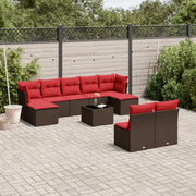 Bruin loungeset met gepoedercoat staal en waterdichte tas voor buitenplezier - Tuinsets
