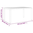 Bruin materiaal tuinset met gepoedercoat aluminium voor terras en tuin - Tuinsets