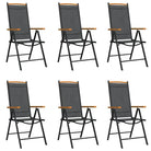 Bruin materiaal tuinset met gepoedercoat aluminium voor terras en tuin - Tuinsets