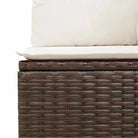 Bruine loungeset met gepoedercoat staal en waterdichte tas voor buiten - Tuinsets