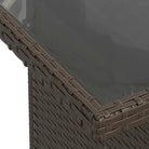 Bruine loungeset met gepoedercoat staal en waterdichte tas voor buiten - Tuinsets
