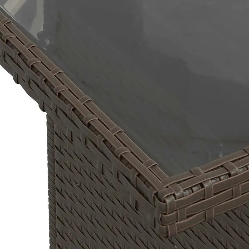 Bruine loungeset met gepoedercoat staal en waterdichte tas voor buiten - Tuinsets