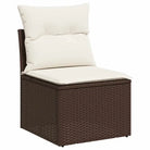 Bruine loungeset met gepoedercoat staal en waterdichte tas voor buiten - Tuinsets