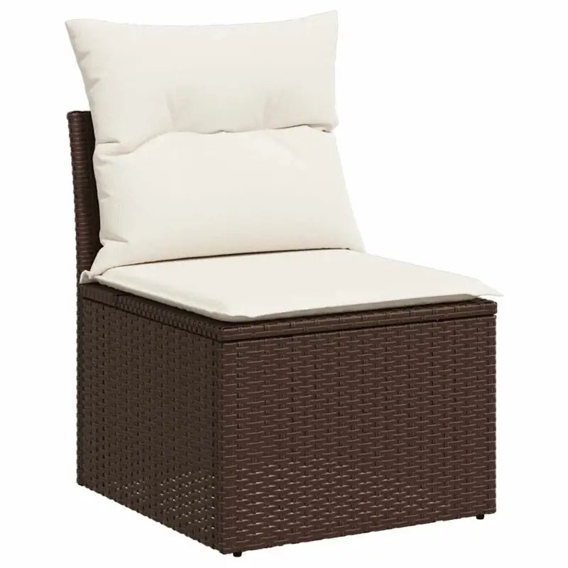 Bruine loungeset met gepoedercoat staal en waterdichte tas voor buiten - Tuinsets