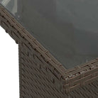 Bruine loungeset met gepoedercoat staal en waterdichte zak voor buitenplezier - Tuinsets