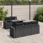Bruine loungeset met gepoedercoat staal en waterdichte zak voor buitenplezier - Zwart / met opbergruimte - Tuinsets