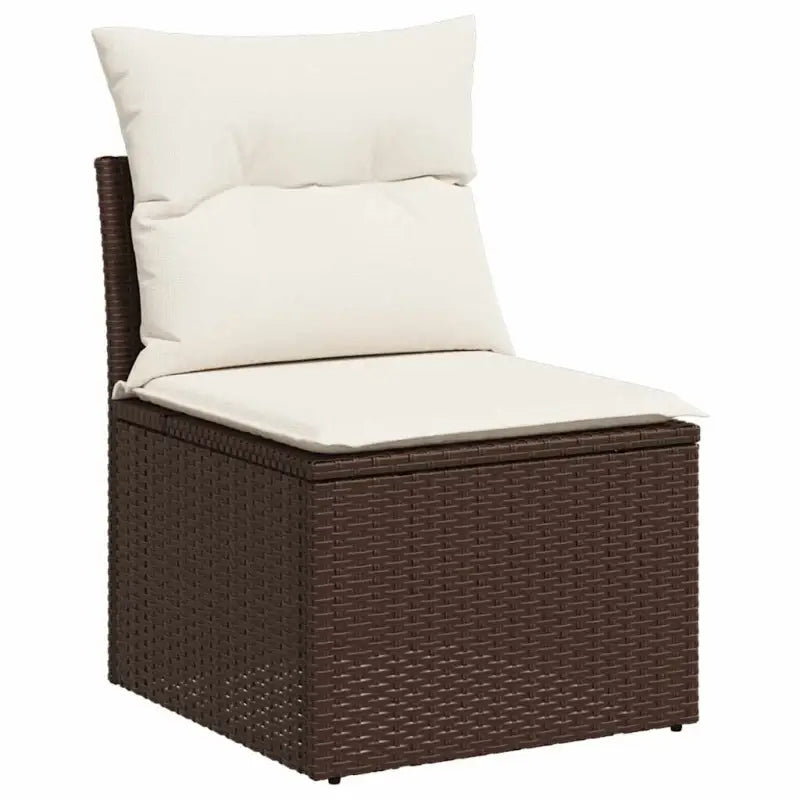 Bruine loungeset met gepoedercoat staal en waterdichte zak voor buitenplezier - Tuinsets