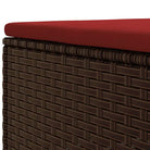 Bruine loungeset van gepoedercoat staal met ideale afmetingen voor tuin - Tuinsets