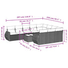 Bruine tuin loungeset met gepoedercoat staal en waterdichte tas - Tuinsets