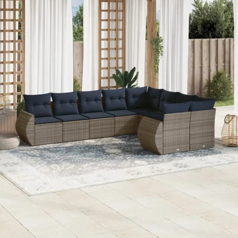 Bruine tuinset met gepoedercoat staal en waterdichte tas voor buitengebruik - Grijs / Zonder tafel - Tuinsets