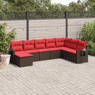 Bruine tuinset met gepoedercoat staal en waterdichte tas voor buitengevoel - Bruin en rood / Zonder tafel - Tuinsets