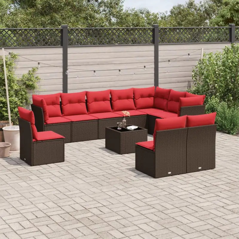 Bruine Tuinset met gepoedercoat staal en waterdichte tas - Bruin / Met tafel - Tuinsets
