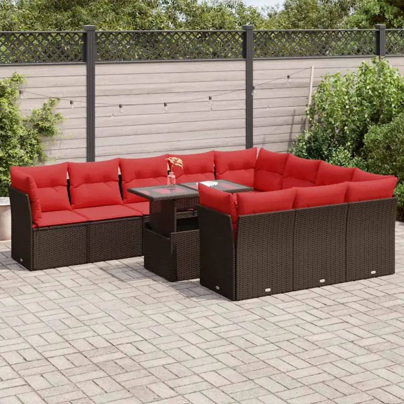 Bruine tuinset met waterdichte tas en gepoedercoated staal materialen - Bruin - Tuinsets