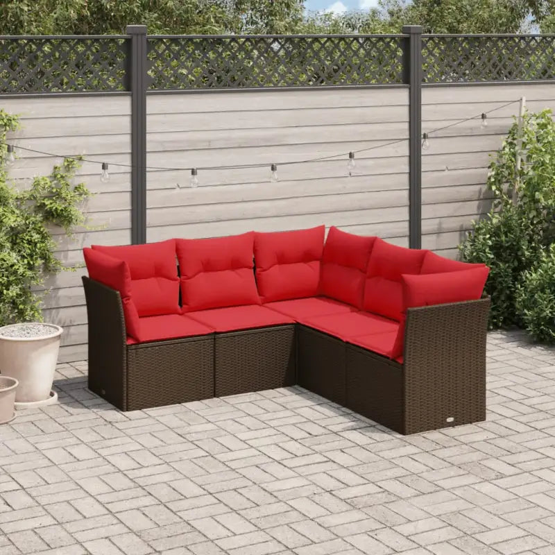 Bruine tuinset met waterdichte tas en gepoedercoaten stalen constructie - Bruin / Zonder tafel - Tuinsets