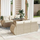 Bruine tuinset met waterdichte zak en gepoedercoat staal voor buiten pracht - beige en crèmekleurig / met opbergruimte