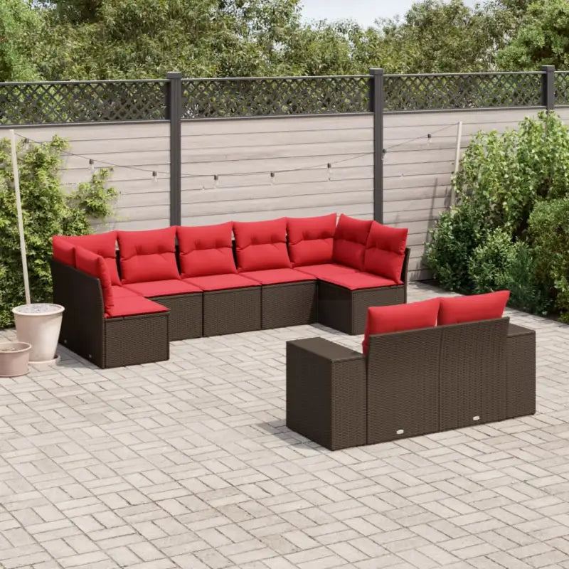 Bruine tuinset van gepoedercoat staal met waterdichte zak en optimale afmetingen - Bruin / Zonder tafel - Tuinsets